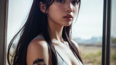 AI 문신 포스녀
