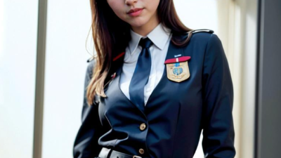 AI가 그린 여자 제복, 경찰, 군인 컨셉