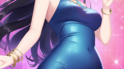 AI 바디콘 드레스를 입은 여자들
