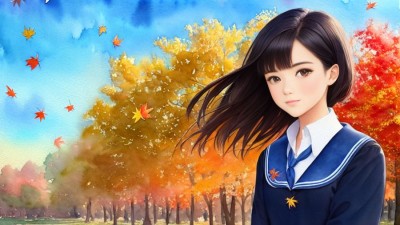 AI 가을 여자