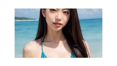 AI 초록 비키니 처자