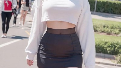 AI 귀여운 멍뭉이랑 산책중인 그녀들 2