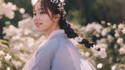AI 여자 한복 풍경 고화질 [2]