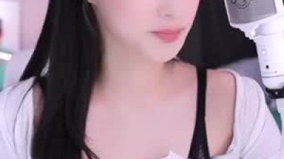 명아츄 체크 레이스 브라 가슴골