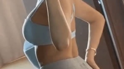돌싱녀 몸매 끝판왕 오또맘 스포츠 브라 레깅스 셀카