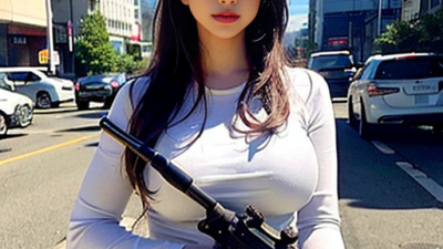 빵야 총쏘는 여자