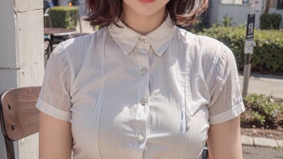 AI 벚꽃 핀 봄날의 예쁜 누나들