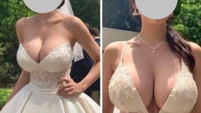 예비신부의 드레스 논란