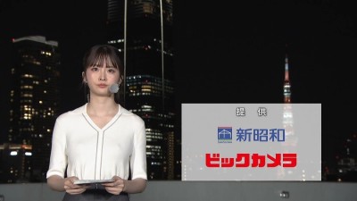 안차고 나온 일본 기상캐스터
