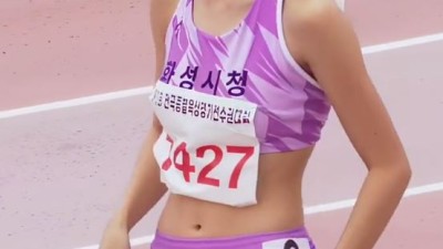 육상여신 김민지선수